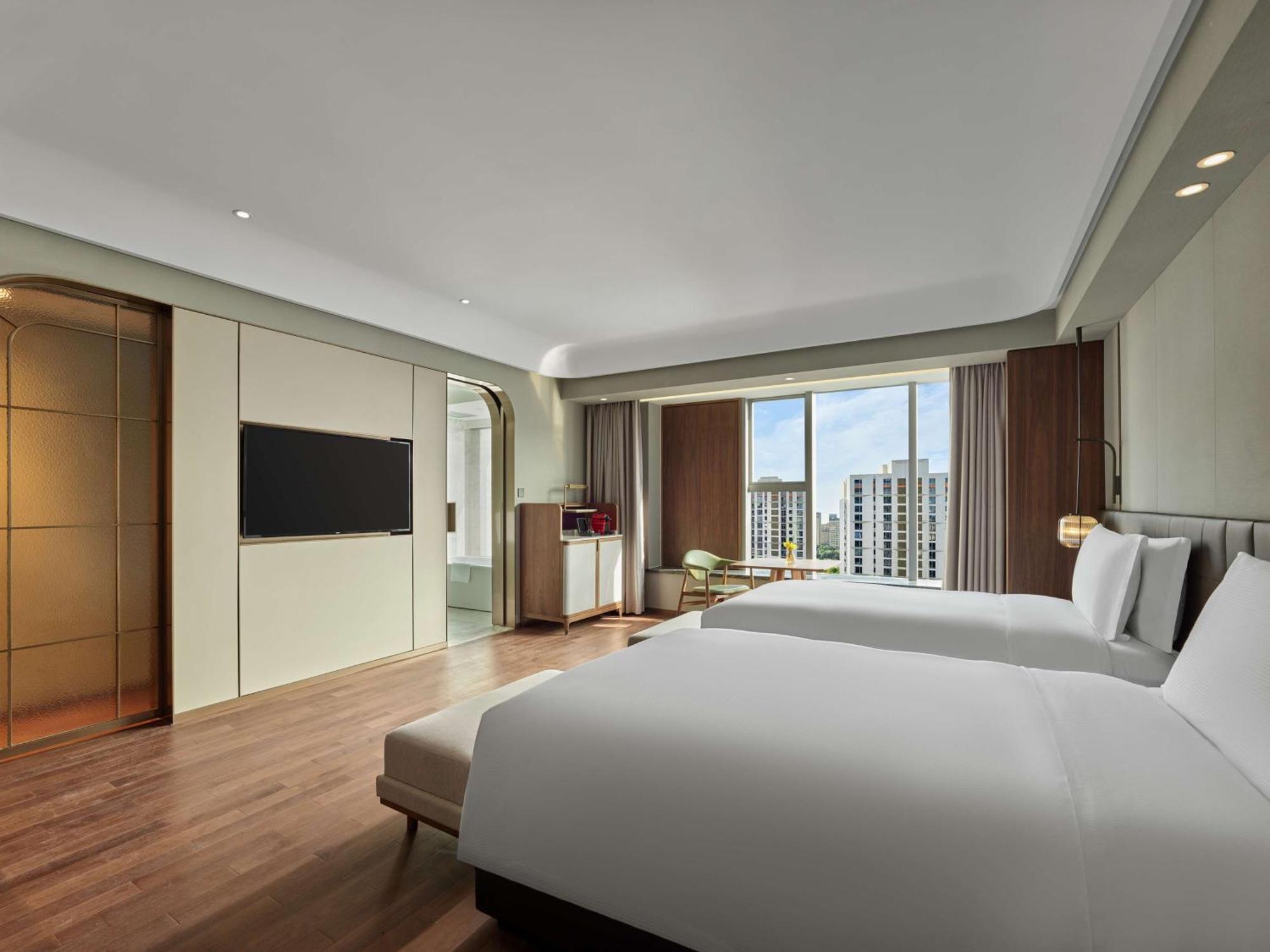Hilton Shanghai Hongqiao Xangai Exterior foto